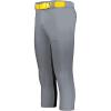 Russell Athletic Women’s Flexstretch Softball Pants with Belt Loops-Fastpitch & Baseball Ready(Baseball Grey)