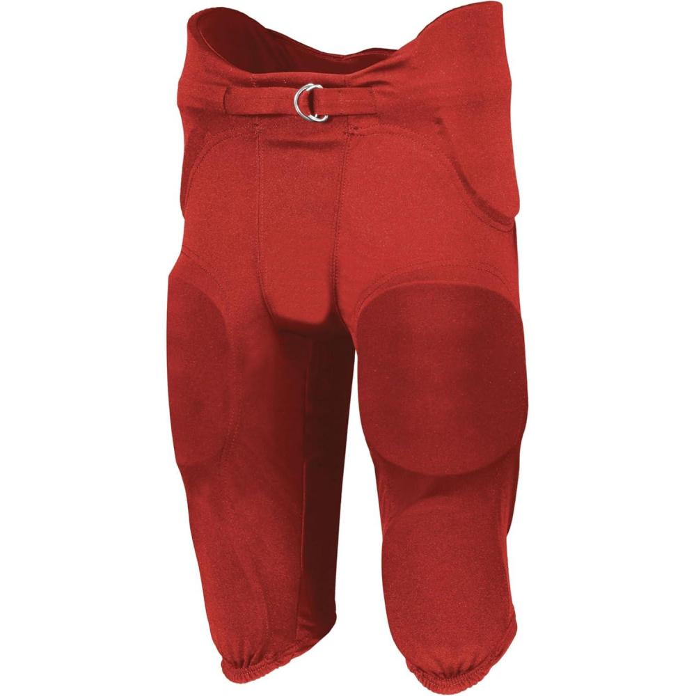 imageRussell Athletic Boys Integrated 7Piece Pad Football PantTrue Red