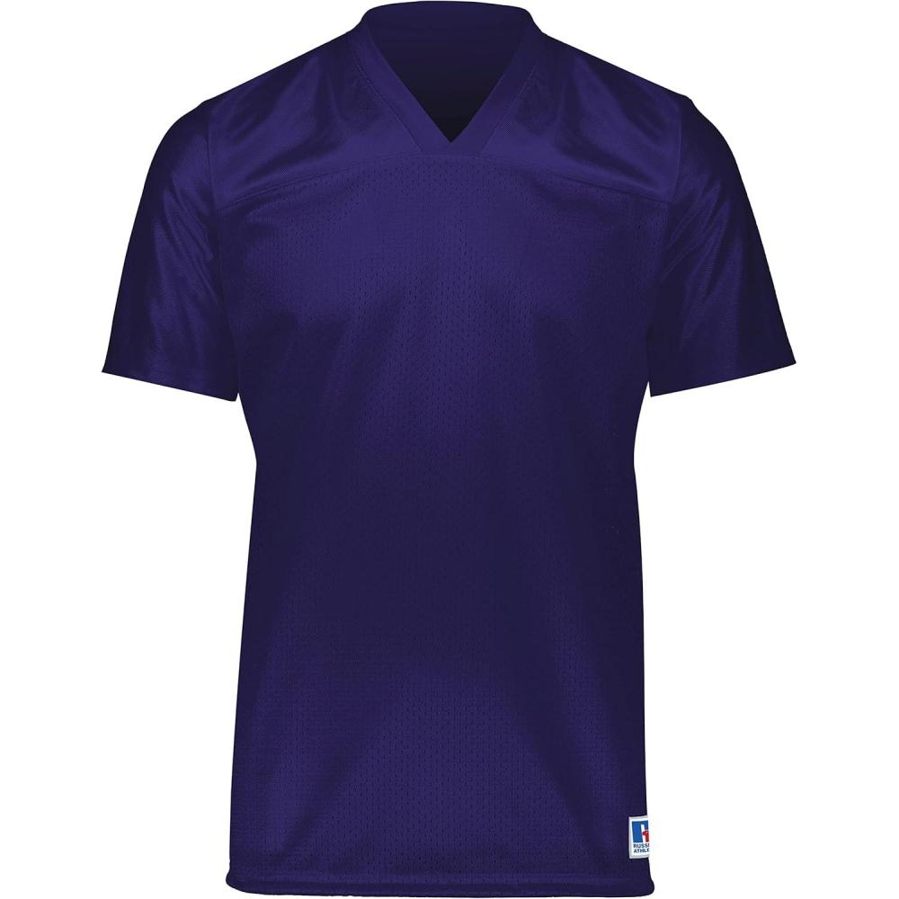 imageRussell Athletic Solid Flag Lightweight Football Jersey for Men Ideal for Game Day and TrainingPurple