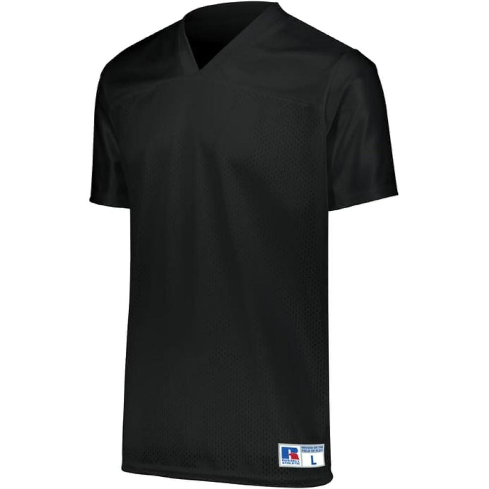 imageRussell Athletic Solid Flag Premium Mesh Football Jersey for Women  for Team and Personal UseBlack