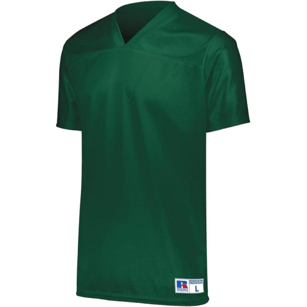 imageRussell Athletic Solid Flag Premium Mesh Football Jersey for Women  for Team and Personal UseDark Green