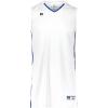 Russell Athletic Boy’s Youth Legacy Basketball Jersey(White/Royal)