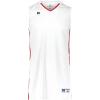 Russell Athletic Boy’s Youth Legacy Basketball Jersey(White/True Red)
