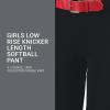 Russell Athletic Girls Knicker Softball Pants – Belted with Back Pockets Low Rise Style for Comfort on The Field(Black)