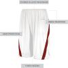 Russell Athletic Men’s Athletic Cut Basketball Shorts(White/True Red)