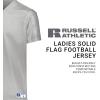 Russell Athletic Solid Flag Premium Mesh Football Jersey for Women – for Team and Personal Use(Grid Iron Silver)