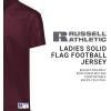Russell Athletic Solid Flag Premium Mesh Football Jersey for Women – for Team and Personal Use(Maroon)