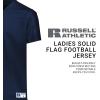 Russell Athletic Solid Flag Premium Mesh Football Jersey for Women – for Team and Personal Use(Navy)