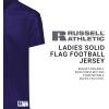 Russell Athletic Solid Flag Premium Mesh Football Jersey for Women – for Team and Personal Use(Purple)