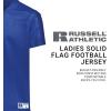 Russell Athletic Solid Flag Premium Mesh Football Jersey for Women – for Team and Personal Use(Royal)