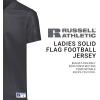 Russell Athletic Solid Flag Premium Mesh Football Jersey for Women – for Team and Personal Use(Stealth)