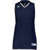 Russell Athletic Women’s Ladies Legacy Basketball Jersey(Navy/White)