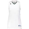 Russell Athletic Women’s Ladies Legacy Basketball Jersey(White/Dark Green)