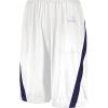 Russell Athletic Men’s Athletic Cut Basketball Shorts(White/Purple)