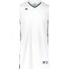 Russell Athletic Men’s Legacy Basketball Jersey(White/Dark Green)