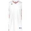 Russell Athletic Men’s Legacy Basketball Jersey(White/True Red)