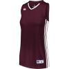 Russell Athletic Women’s Ladies Legacy Basketball Jersey(Maroon/White)