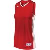 Russell Athletic Women’s Ladies Legacy Basketball Jersey(True Red/White)
