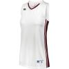 Russell Athletic Women’s Ladies Legacy Basketball Jersey(White/Cardinal)
