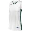 Russell Athletic Women’s Ladies Legacy Basketball Jersey(White/Dark Green)