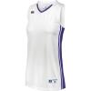Russell Athletic Women’s Ladies Legacy Basketball Jersey(White/Purple)