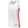 Russell Athletic Women’s Ladies Legacy Basketball Jersey(White/True Red)