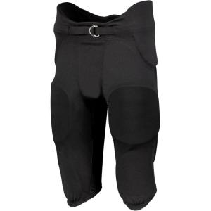 Augusta Sportswear Men’s Russell Athletic Integrated 7-Piece Premium Padded Football Pants for Adults(Black)