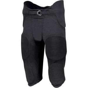 Augusta Sportswear Men’s Russell Athletic Integrated 7-Piece Premium Padded Football Pants for Adults(Stealth)