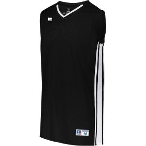 Russell Athletic Boy’s Youth Legacy Basketball Jersey(Black/White)