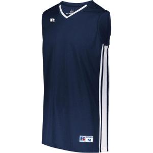 Russell Athletic Boy’s Youth Legacy Basketball Jersey(Navy/White)