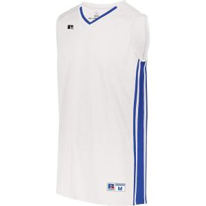 Russell Athletic Boy’s Youth Legacy Basketball Jersey(White/Royal)