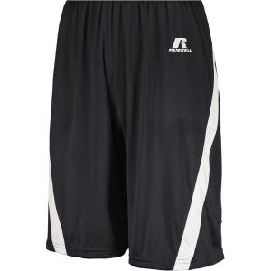 Russell Athletic Men’s Athletic Cut Basketball Shorts(Stealth/White)