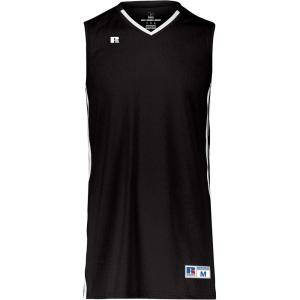 Russell Athletic Men’s Legacy Basketball Jersey(Black/White)