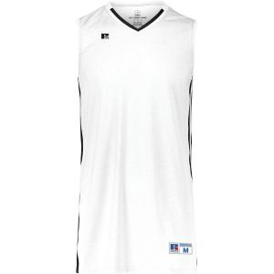 Russell Athletic Men’s Legacy Basketball Jersey(White/Black)