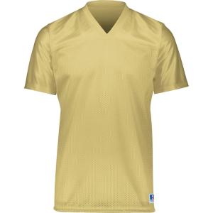 Russell Athletic Solid Flag Lightweight Football Jersey for Men, Ideal for Game Day and Training(Georgia Tech Gold)