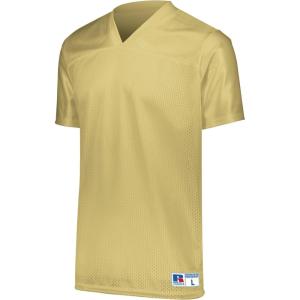 Russell Athletic Solid Flag Premium Mesh Football Jersey for Women – for Team and Personal Use(Georgia Tech Gold)