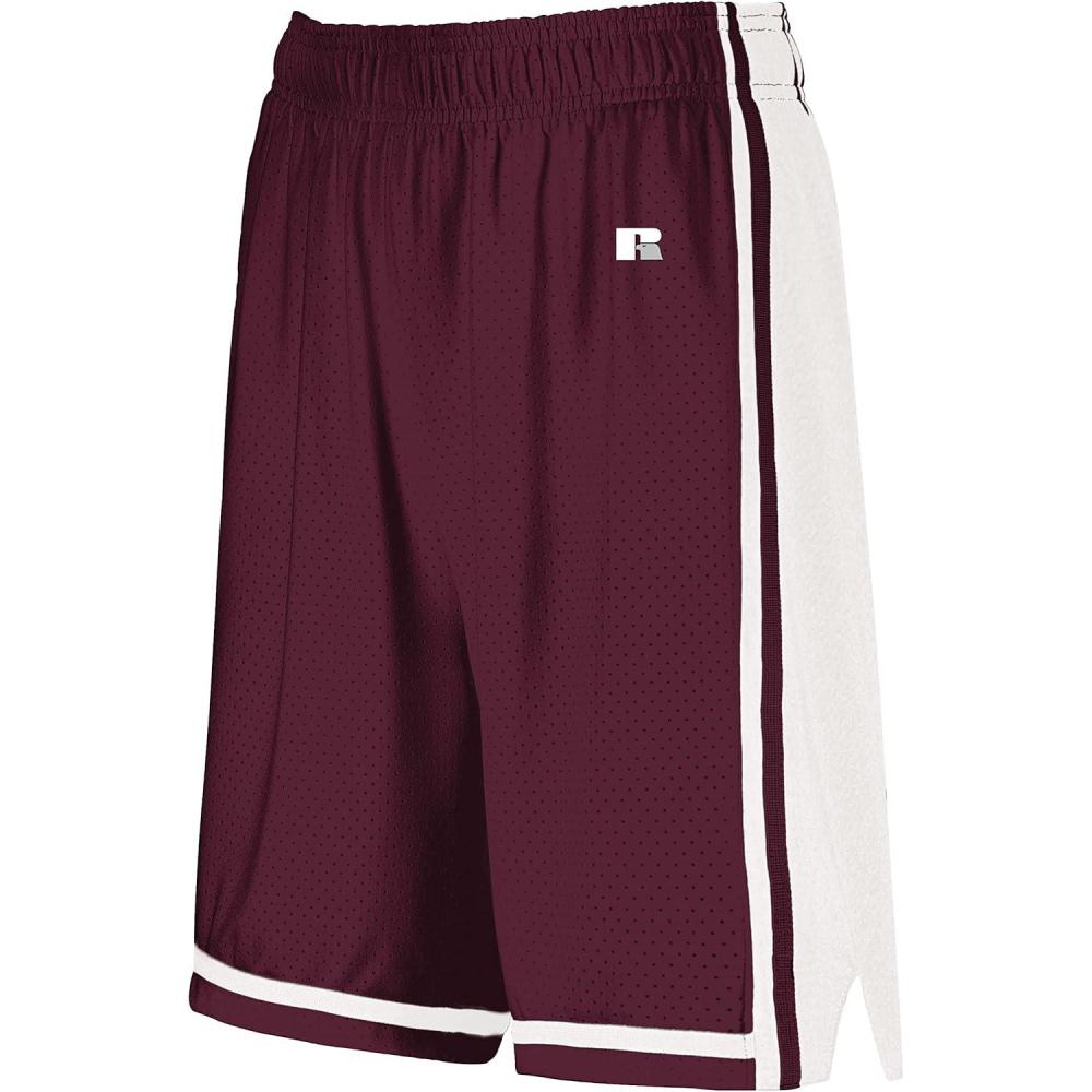 imageRussell Athletic Womens Ladies Legacy Basketball ShortsMaroonWhite