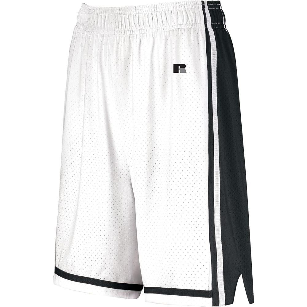 imageRussell Athletic Womens Ladies Legacy Basketball ShortsWhiteBlack