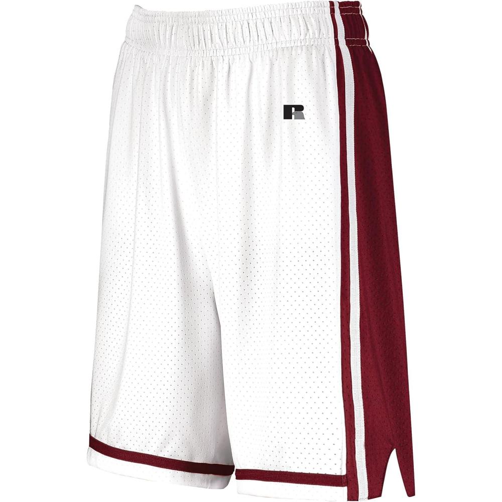 imageRussell Athletic Womens Ladies Legacy Basketball ShortsWhiteCardinal