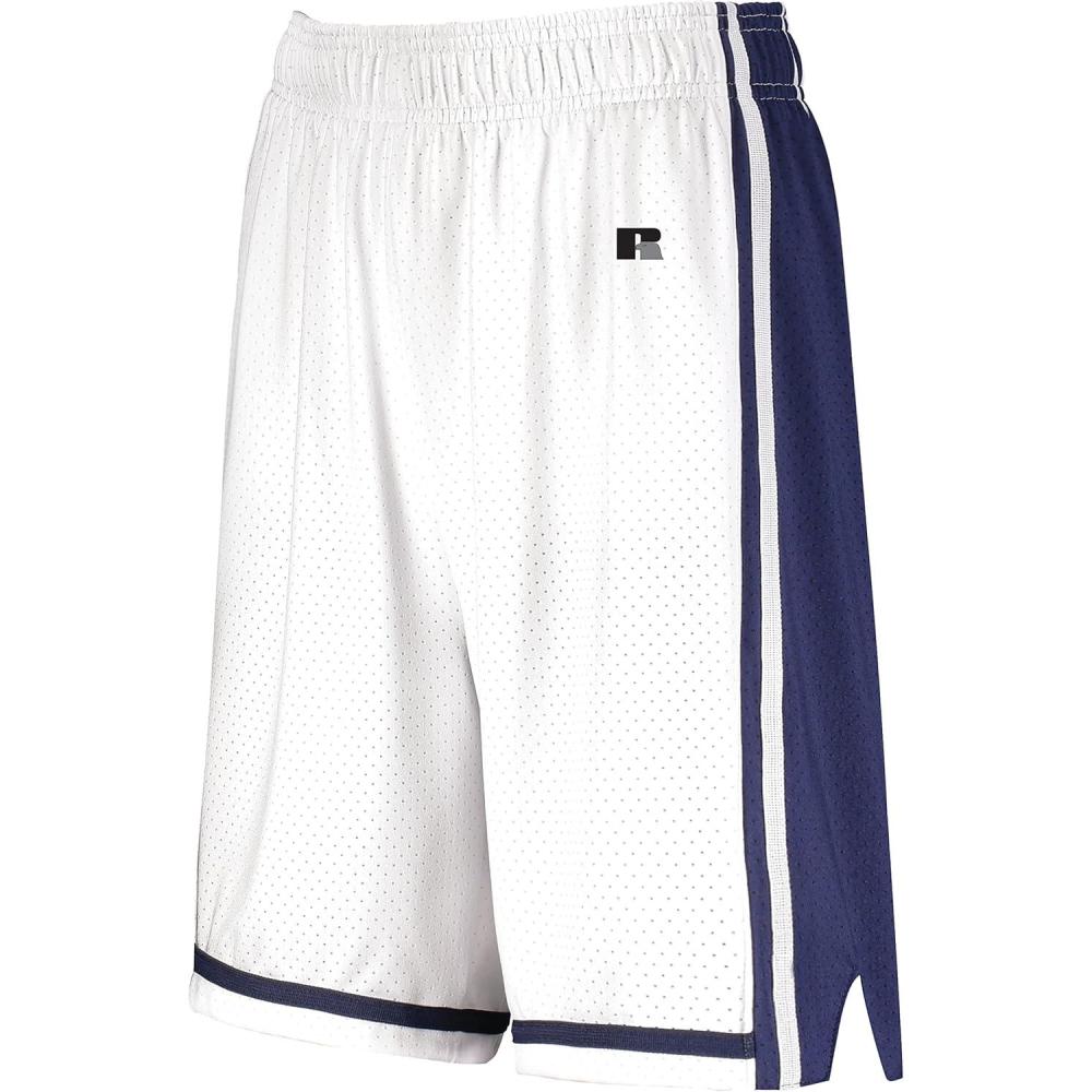imageRussell Athletic Womens Ladies Legacy Basketball ShortsWhiteNavy