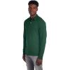 Jerzees Men’s Long Sleeve Polo Shirts, Cotton Blend, Two Button Closure, Regular Fit, Sizes S-2x(Forest Green – Spotshield)