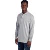 Jerzees Men’s Long Sleeve Polo Shirts, Cotton Blend, Two Button Closure, Regular Fit, Sizes S-2x(Oxford – Spotshield)