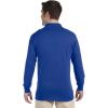Jerzees Men’s Long Sleeve Polo Shirts, Cotton Blend, Two Button Closure, Regular Fit, Sizes S-2x(Royal)