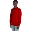Jerzees Men’s Long Sleeve Polo Shirts, Cotton Blend, Two Button Closure, Regular Fit, Sizes S-2x(True Red – Dri-power)