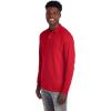 Jerzees Men’s Long Sleeve Polo Shirts, Cotton Blend, Two Button Closure, Regular Fit, Sizes S-2x(True Red – Spotshield)