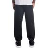 Jerzees Mens NuBlend Fleece Joggers with Pockets, Relaxed Fit, Cotton Blend(Black)
