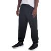 Jerzees Mens NuBlend Fleece Joggers with Pockets, Relaxed Fit, Cotton Blend(Black)