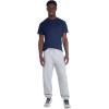 Jerzees Mens NuBlend Fleece Joggers with Pockets, Relaxed Fit, Cotton Blend(Heather Grey)