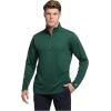 Russell Athletic Dri-power Lightweight 1/4 Zip Pullover Outerwear(Dark Green)