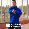Russell Athletic Dri-power Lightweight 1/4 Zip Pullover Outerwear(Dark Green)